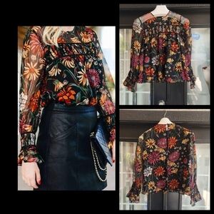 Cinq à Sept‎ Floral-Print Blouse